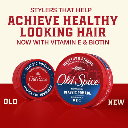 Old Spice Healthy & Strong Classic Hair Pomade - 2.22oz