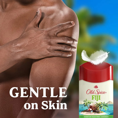 Old Spice Men's Fiji with Palm Tree Antiperspirant & Deodorant - 2.6oz: Paraben-Free, Invisible Solid, Under Arm