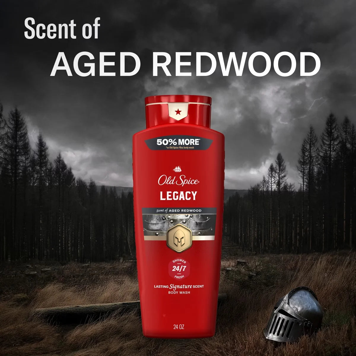 Old Spice Red Collection Men's Long-Lasting Fragrance Refreshing Clean Body Wash - Legacy - 24 fl oz