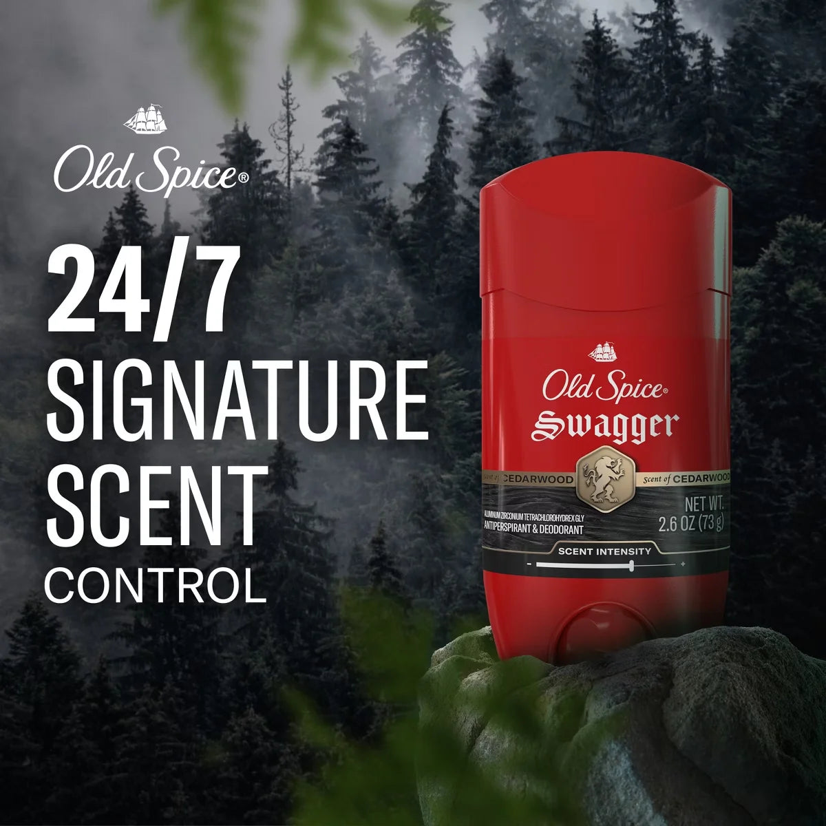 Old Spice Red Collection Swagger Invisible Solid Antiperspirant & Deodorant for Men - 2.6oz