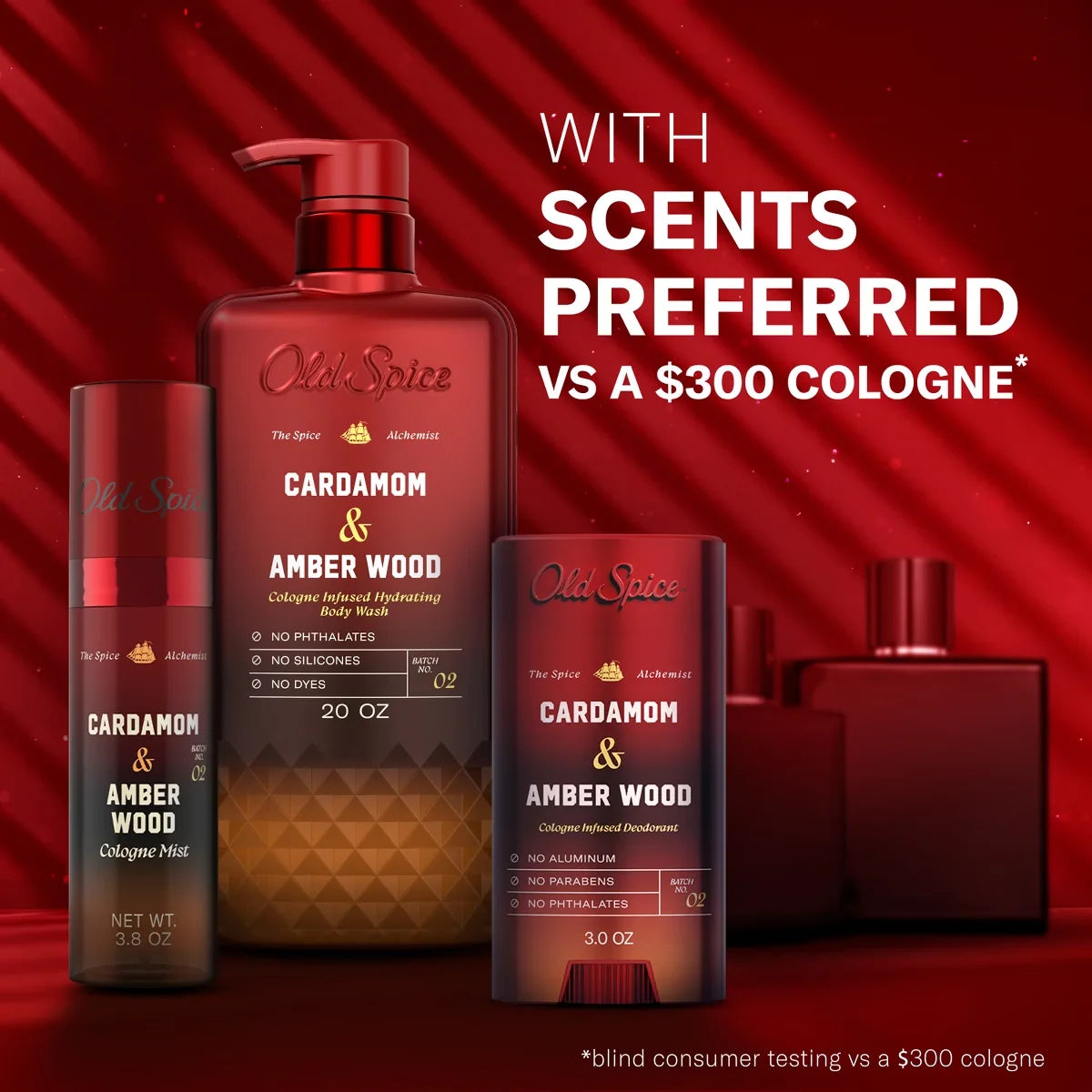 Old Spice x The Spice Alchemist Collection Men's Crafted for Compliments Cologne Infused Body Wash - Cardamom and Amber Wood - 20oz