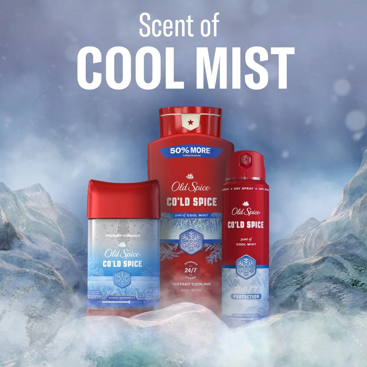 Old Spice Red Collection Men's Long-Lasting Fragrance Refreshing Clean Body Wash - Cold Spice Scent - 24 fl oz