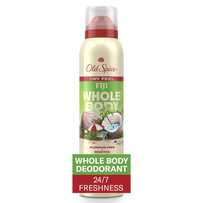 Old Spice Whole Body Spray Deodorant for Men - Fiji - Aluminum-Free 3.5oz