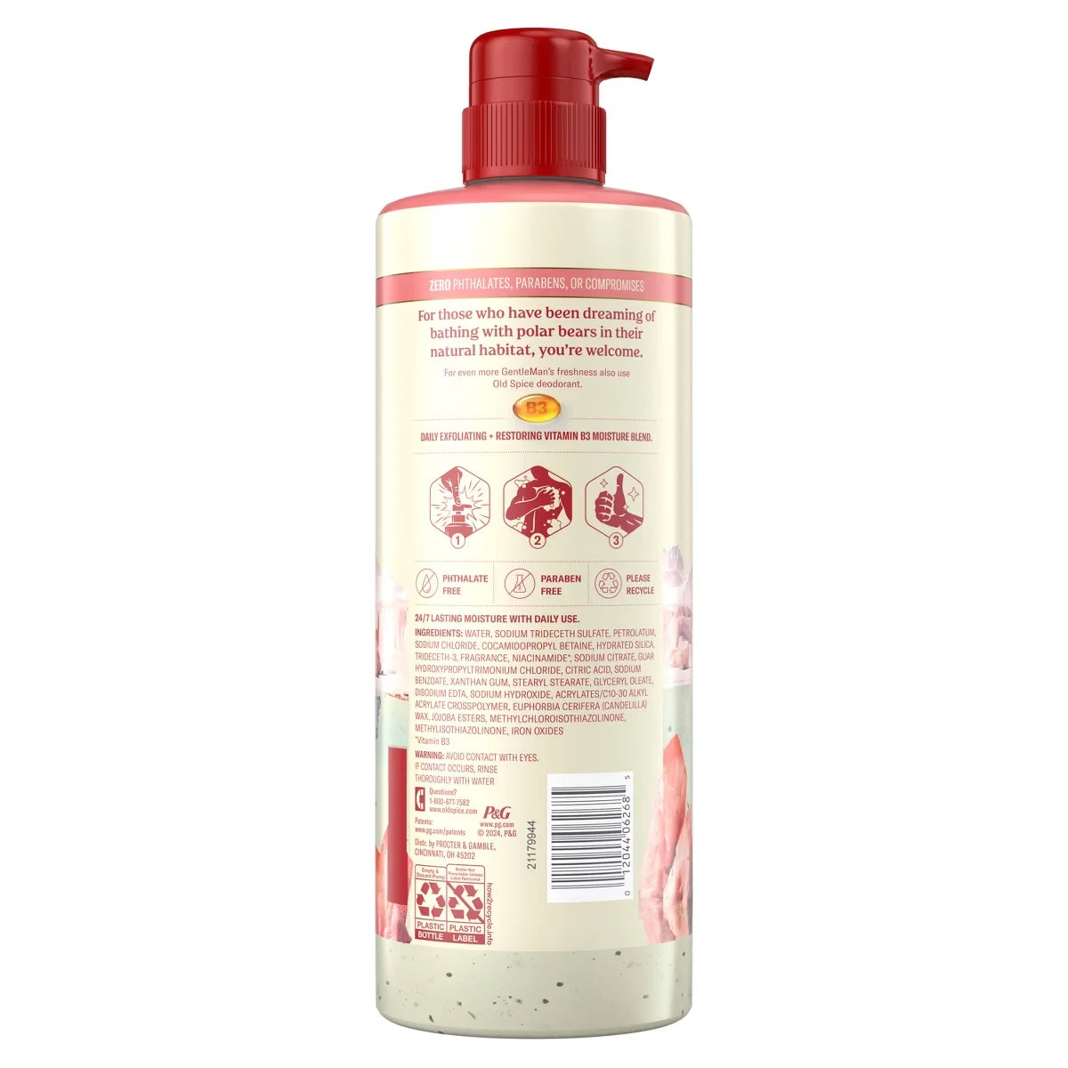 Old Spice GentleMan's Blend Exfoliating Body Wash - Himalayan Sea Salt - 26 fl oz: Whole Body, Pump Bottle, Normal Skin