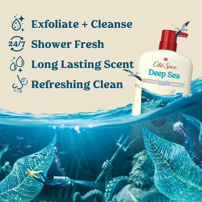 Old Spice Men's Body Wash - Deep Cleanse with Deep Sea Minerals - 30 fl oz