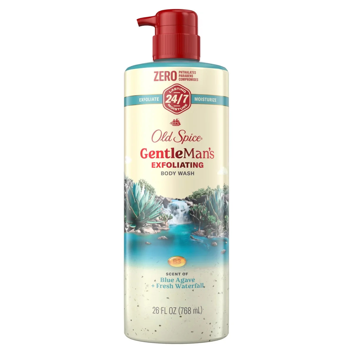 Old Spice GentleMan's Blend Body Wash - Blue Agave - 26oz: Paraben-Free, Sulfate-Free, Liquid, For Normal Skin