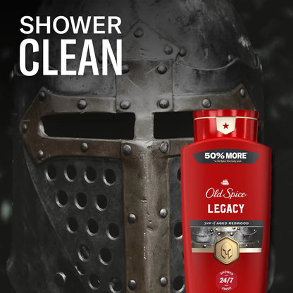 Old Spice Red Collection Men's Long-Lasting Fragrance Refreshing Clean Body Wash - Legacy - 24 fl oz