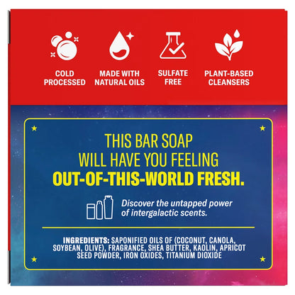 Old Spice x The Super Mario Galaxy Men’s Some Grit Cosmic Quest Cold Processed Bar Soap - Scent of Star Showers - 5oz