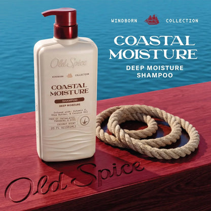 Old Spice Windborn Coastal Moisture Vanilla Shampoo - 20 fl oz