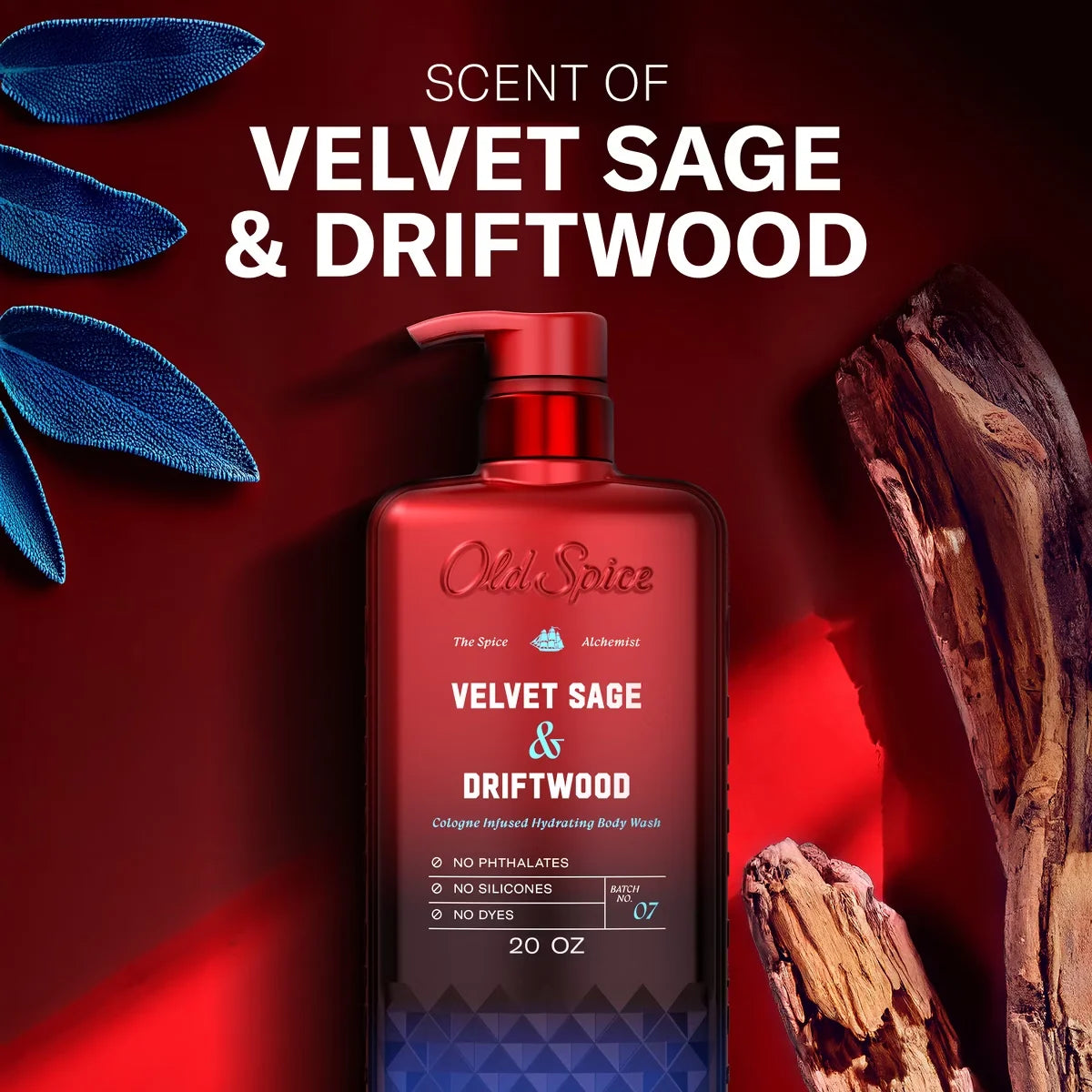 Old Spice x The Spice Alchemist Collection Men's Crafted for Compliments Cologne Infused Body Wash - Velvet Sage and Driftwood Scent - 20 fl oz
