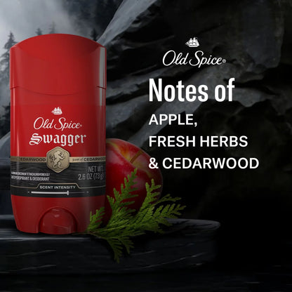 Old Spice Red Collection Swagger Invisible Solid Antiperspirant & Deodorant for Men - 2.6oz