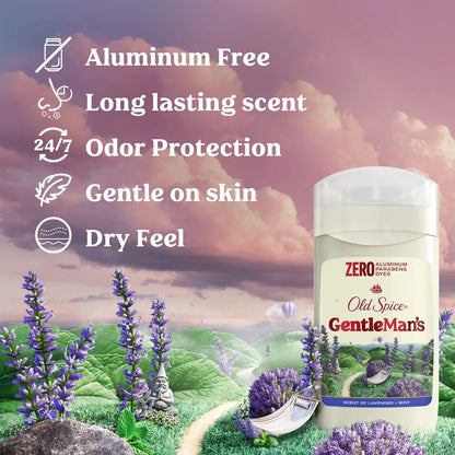 Old Spice Men's Solid Deodorant Lavender & Mint - Aluminum-Free 3oz
