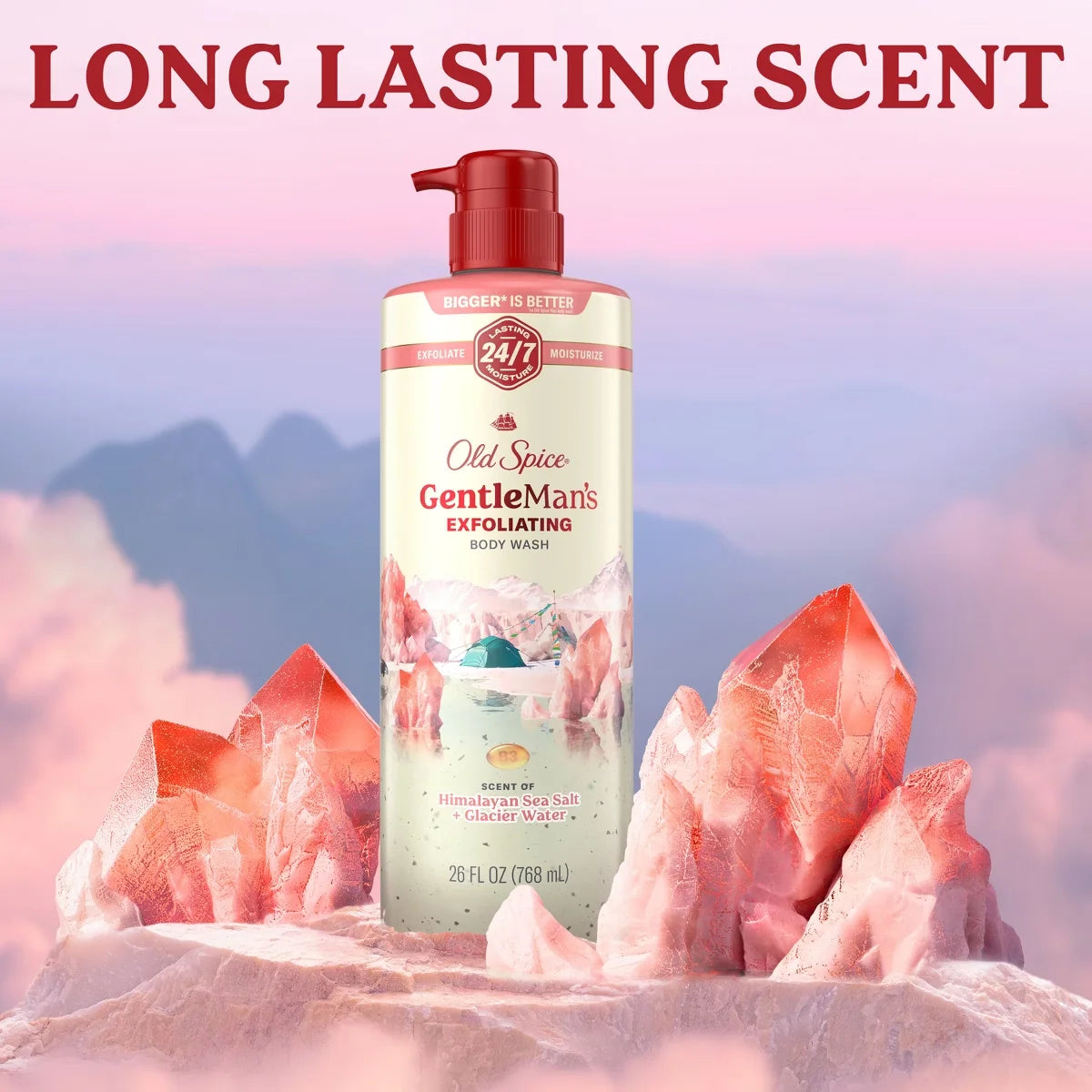 Old Spice GentleMan's Blend Exfoliating Body Wash - Himalayan Sea Salt - 26 fl oz: Whole Body, Pump Bottle, Normal Skin