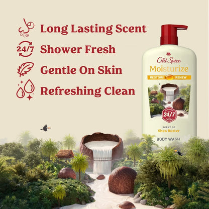 Old Spice Men's Body Wash - Moisturize with Shea Butter