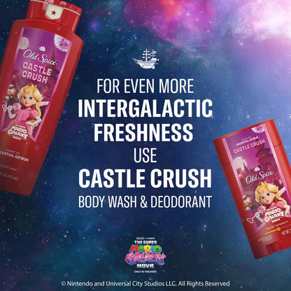Old Spice x The Super Mario Galaxy Men’s 24/7 Lasting Freshness Aluminum-Free Deodorant - Castle Crush - 3oz