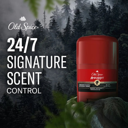 Old Spice Red Zone Swagger Invisible Solid - Trial Size - 0.5oz: Under Arm, Sulfate-Free, Lime & Cedar, Normal Skin