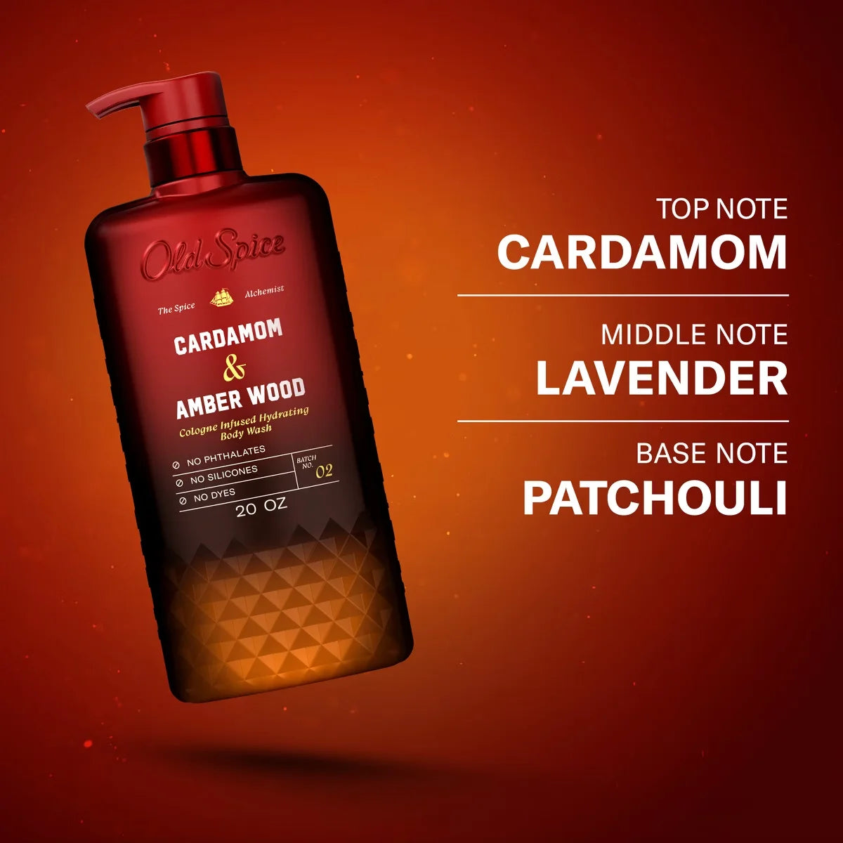 Old Spice x The Spice Alchemist Collection Men's Crafted for Compliments Cologne Infused Body Wash - Cardamom and Amber Wood - 20oz
