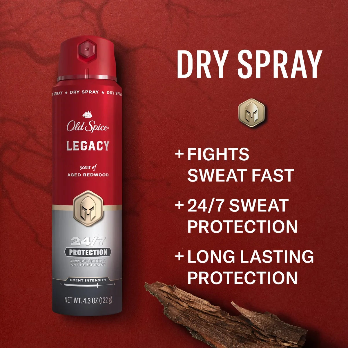 Old Spice Red Collection Men's 48-Hour Odor Protection Antiperspirant Spray - Legacy - 4.3oz