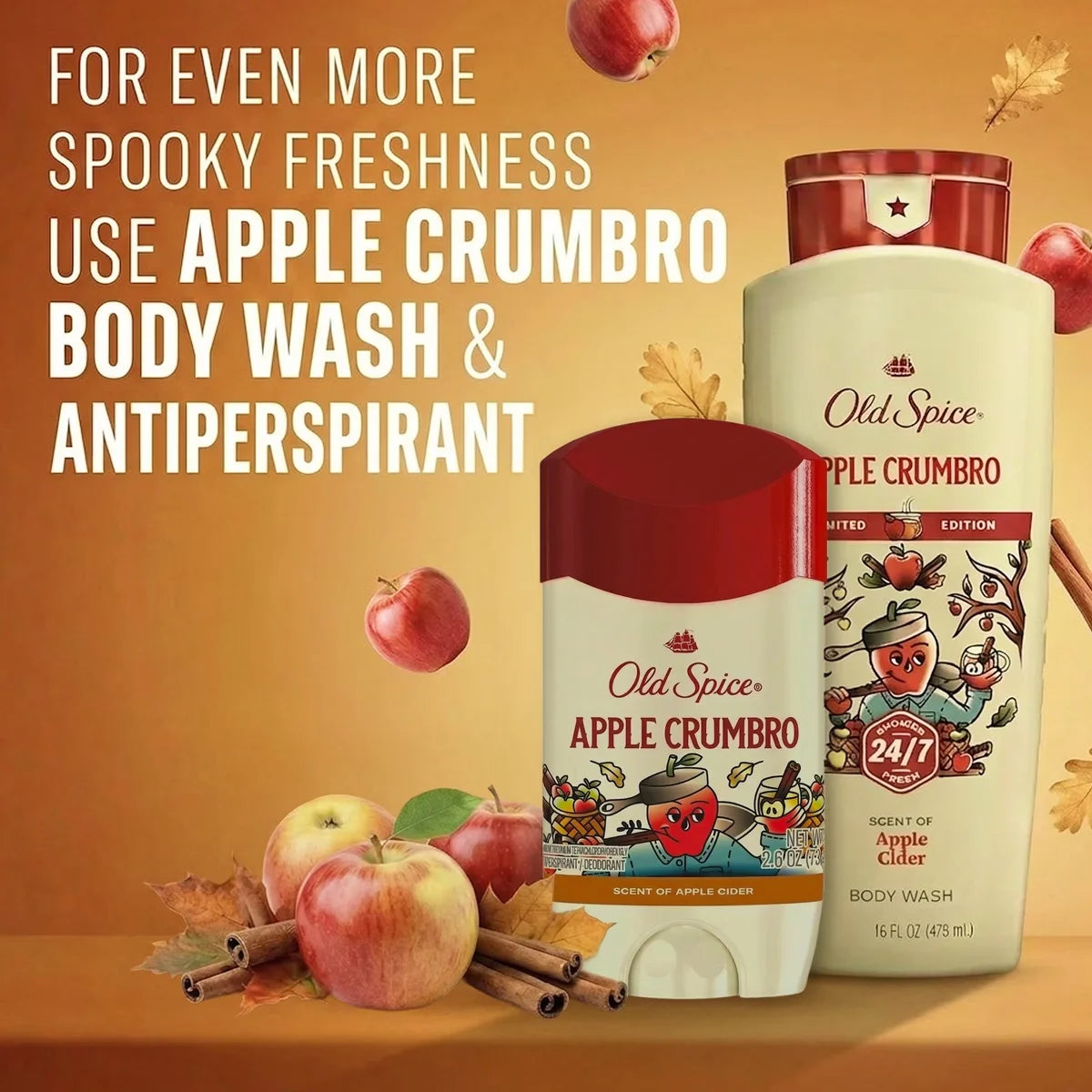 Old Spice Holidudes Deodorant - Apple Crumbro - 2.6oz