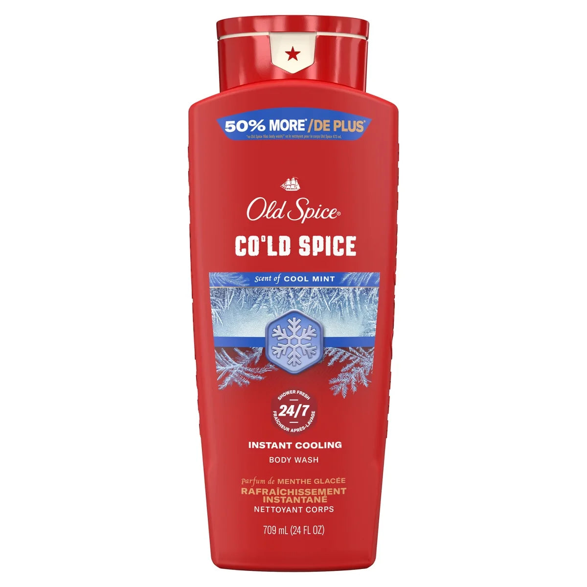 Old Spice Red Collection Men's Long-Lasting Fragrance Refreshing Clean Body Wash - Cold Spice Scent - 24 fl oz