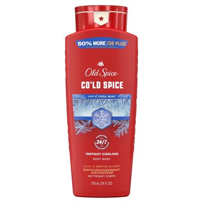 Old Spice Red Collection Men's Long-Lasting Fragrance Refreshing Clean Body Wash - Cold Spice Scent - 24 fl oz