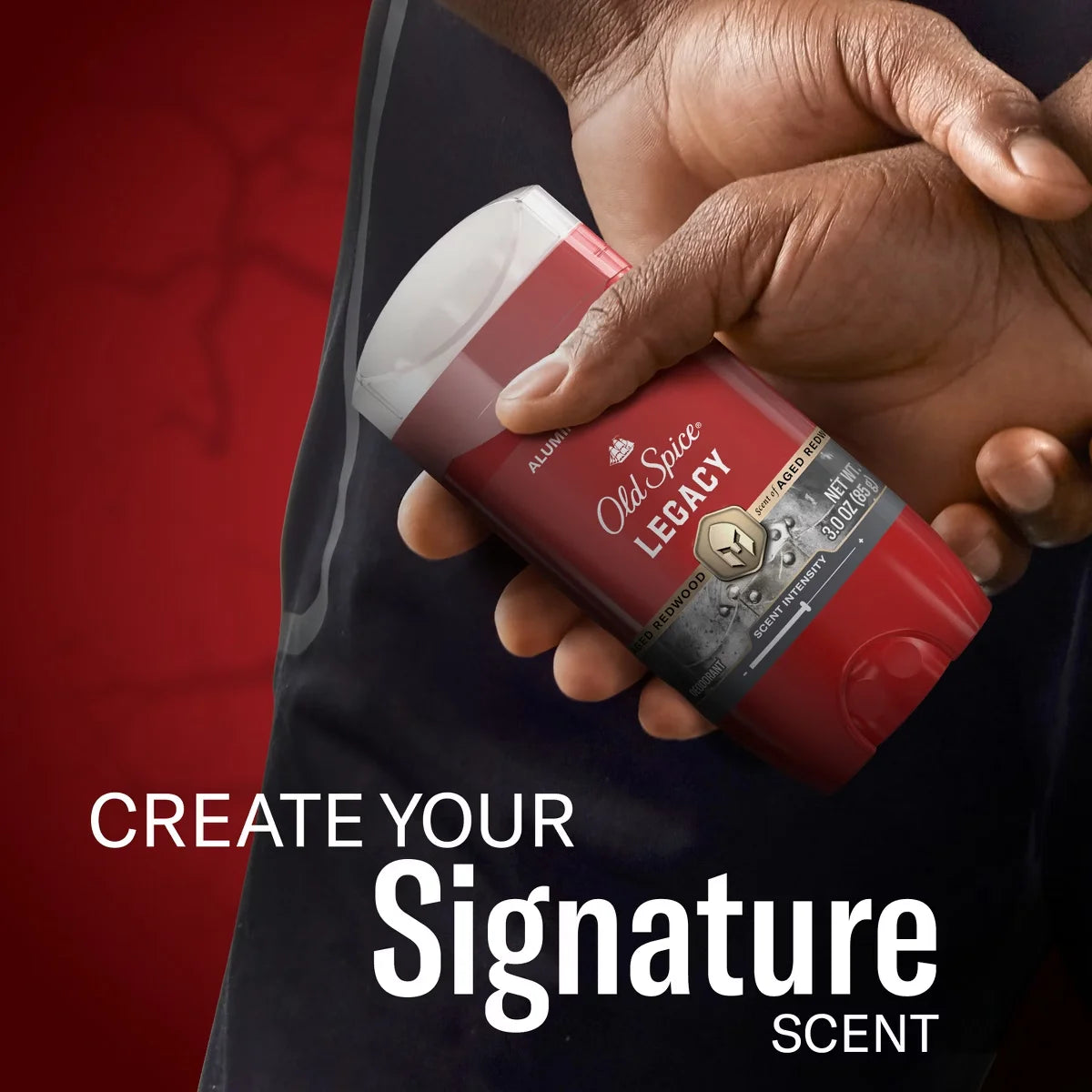 Old Spice Men's Long-Lasting Freshness 24-Hour Odor Protection Red Collection Deodorant - Legacy - 3oz