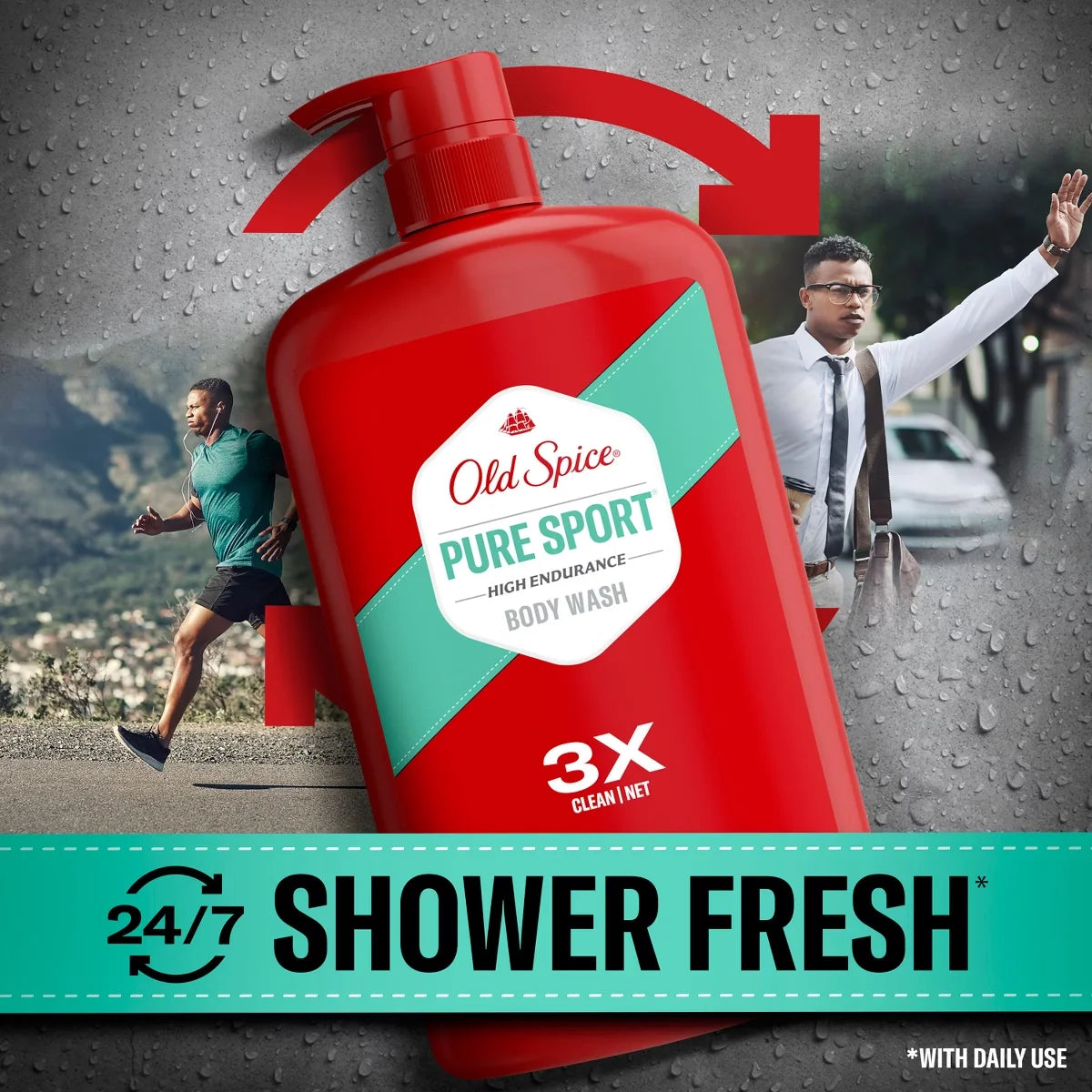 Old Spice High Endurance Body Wash with Pump - 33.4 fl oz: Liquid, Whole Body, For Normal Skin, Basic Cleansing