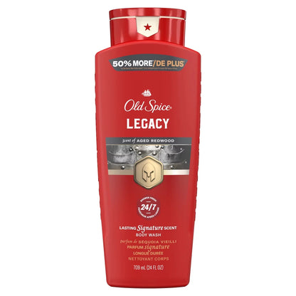 Old Spice Red Collection Men's Long-Lasting Fragrance Refreshing Clean Body Wash - Legacy - 24 fl oz