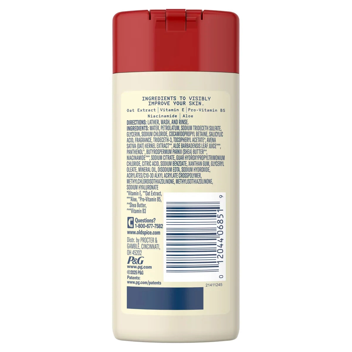 Old Spice Windborn Coastal Vanilla Body Wash - 3oz: Whole Body Cleansing, Normal Skin, Liquid, Travel Size