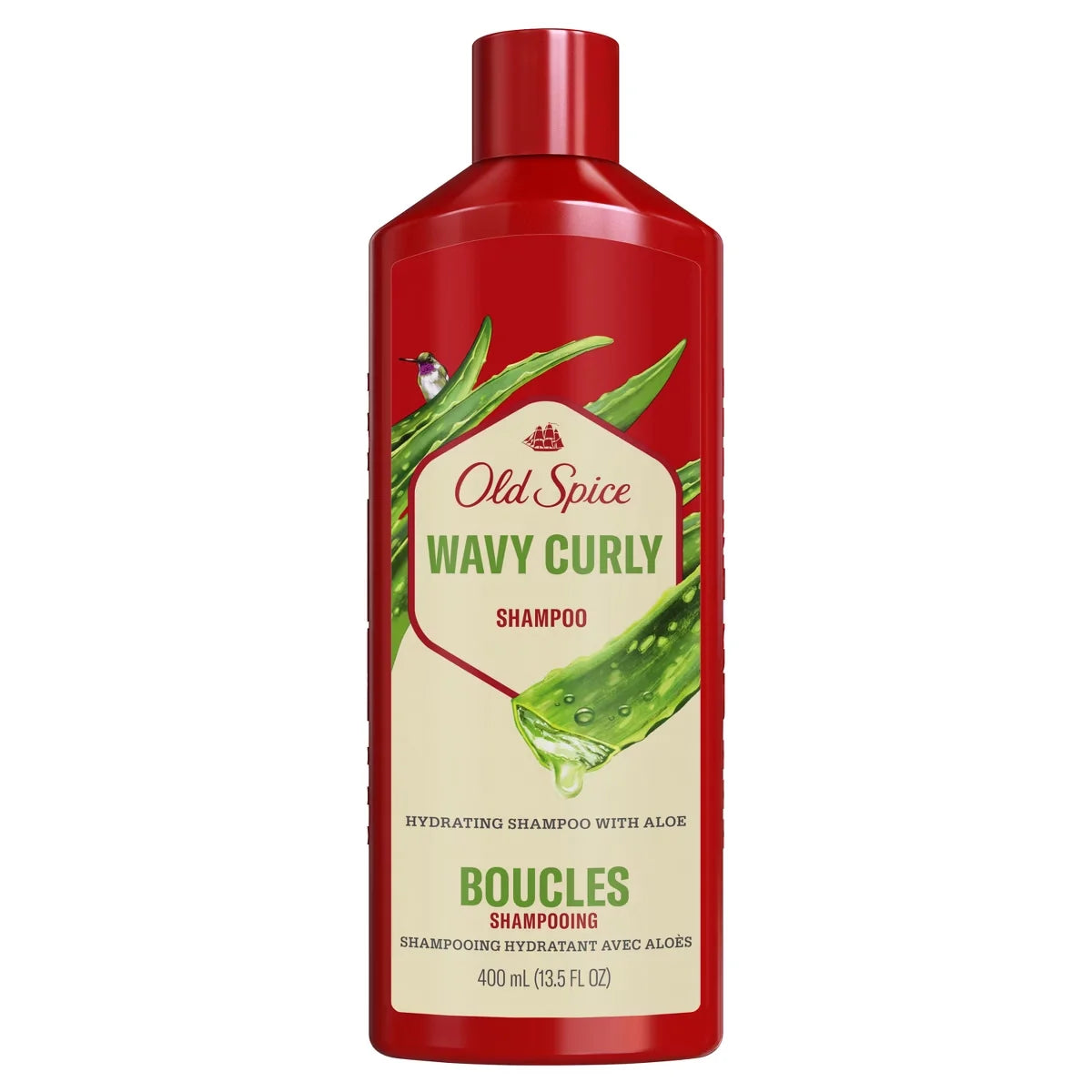 Old Spice Wavy Curly Shampoo with Aloe & Avocado Oil for Men - 13.5 fl oz