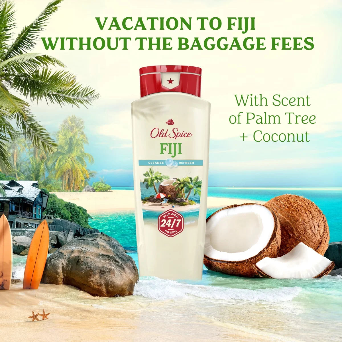Old Spice Men's Body Wash - Fiji with Palm Tree