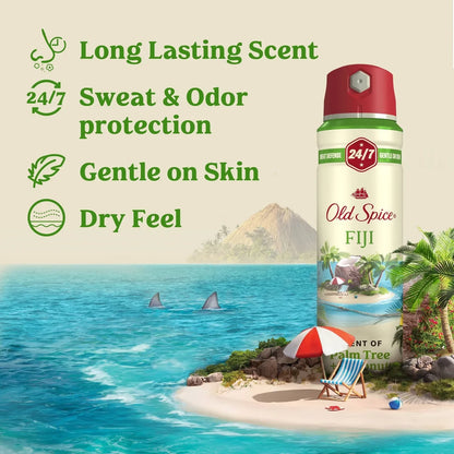 Old Spice Men's 4.3oz Fiji Antiperspirant & Deodorant + 3oz Wildnerness Deodorant