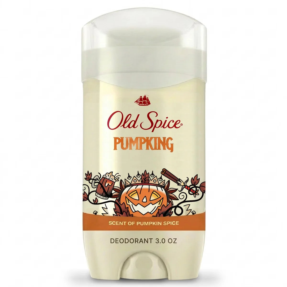 Old Spice Holidudes Deodorant - PumpKing - 3oz: Invisible Solid Deodorant, Under Arm Application, Pumpkin Spice Scent, Normal Skin Type