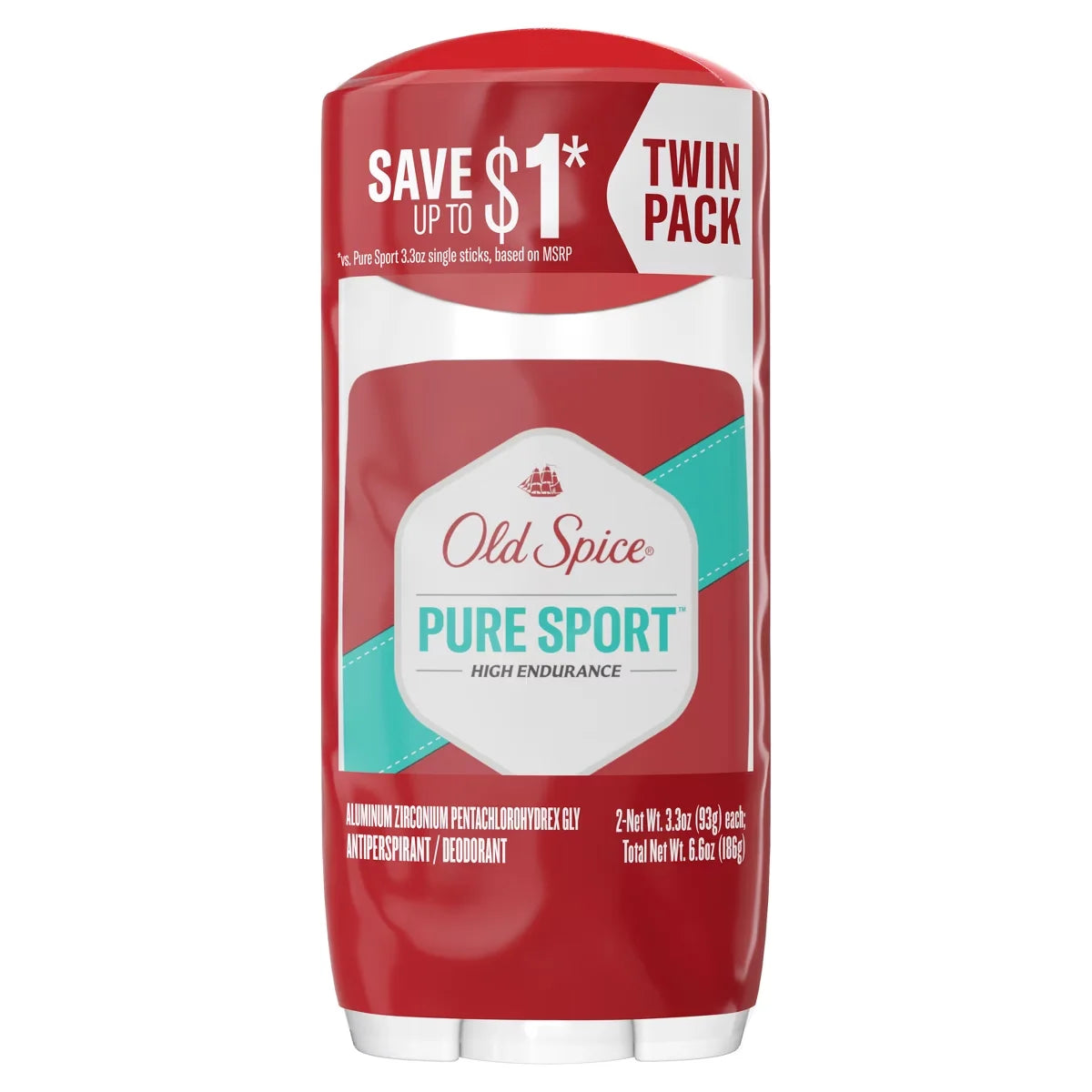 Old Spice High Endurance Antiperspirant & Deodorant for Men - 3.3oz/2pk