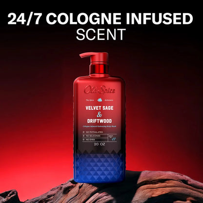 Old Spice x The Spice Alchemist Collection Men's Crafted for Compliments Cologne Infused Body Wash - Velvet Sage and Driftwood Scent - 20 fl oz