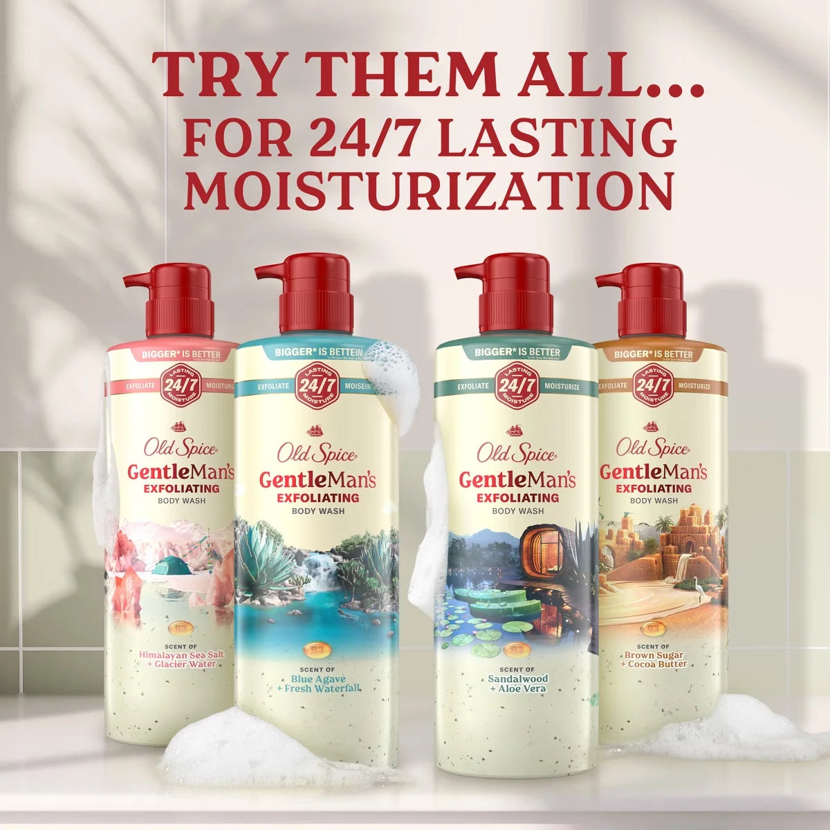 Old Spice GentleMan's Blend Body Wash - Blue Agave - 26oz: Paraben-Free, Sulfate-Free, Liquid, For Normal Skin