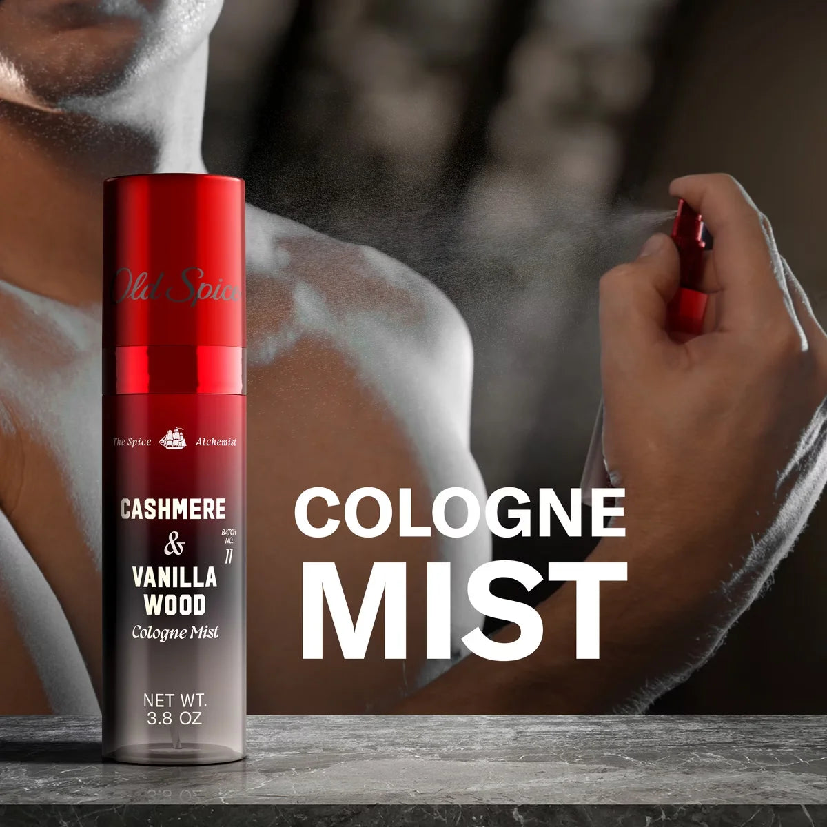 Old Spice x The Spice Alchemist Collection Men's Crafted for Compliments Cologne Mist - Cashmere and Vanilla Wood - 3.8 fl oz