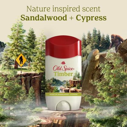 Old Spice Men's Timber with Sandalwood Antiperspirant Deodorant - 2.6oz