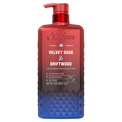 Old Spice x The Spice Alchemist Collection Men's Crafted for Compliments Cologne Infused Body Wash - Velvet Sage and Driftwood Scent - 20 fl oz