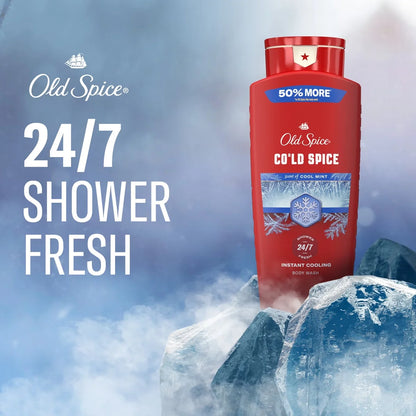 Old Spice Red Collection Men's Long-Lasting Fragrance Refreshing Clean Body Wash - Cold Spice Scent - 24 fl oz