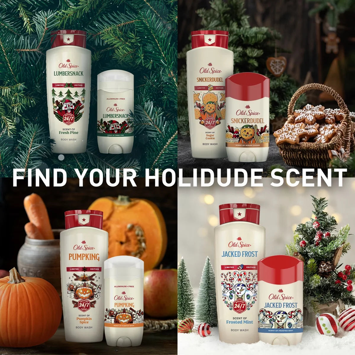 Old Spice Holidudes Body Wash - PumpKing - 16oz: Body Wash, Basic Cleansing, Whole Body, 16 oz Squeeze Bottle