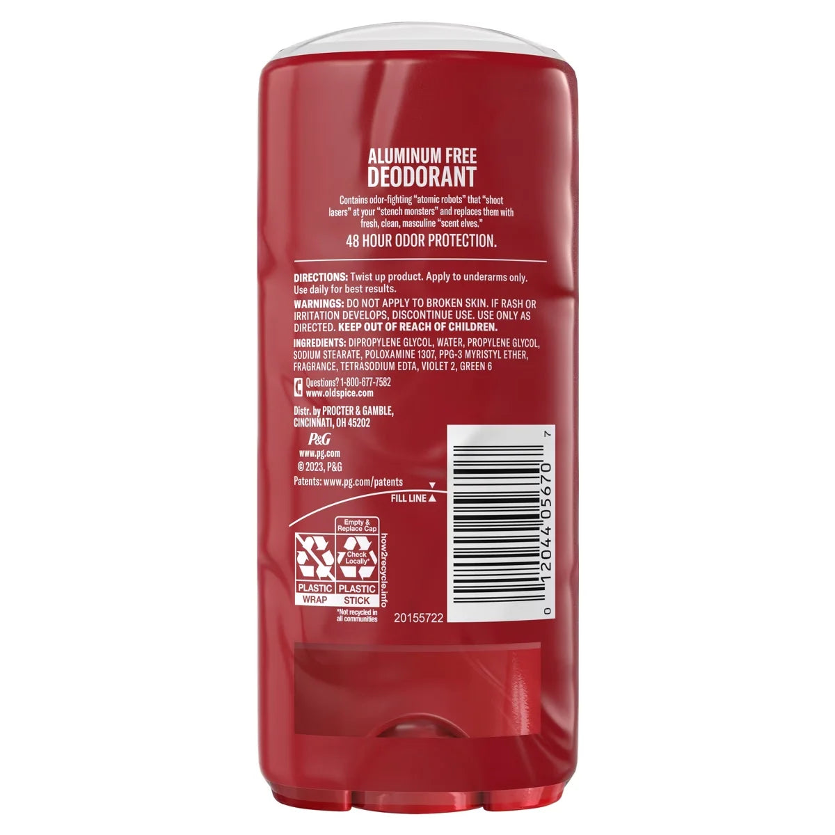 Old Spice High Endurance Deodorant for Men - Aluminum-Free 3.4oz/2pk: Under Arm, Invisible Solid, Fresh Scent, Normal Skin