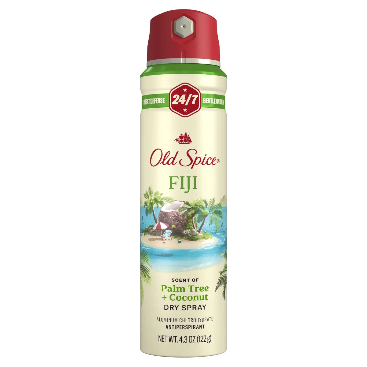 Old Spice Men's Invisible Dry Spray Antiperspirant & Deodorant - Fiji Scent - Fresher Collection - 4.3oz