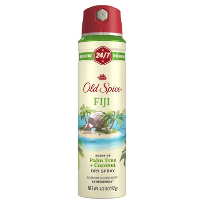 Old Spice Men's 4.3oz Fiji Antiperspirant & Deodorant + 3oz Wildnerness Deodorant