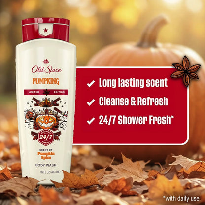 Old Spice Holidudes Body Wash - PumpKing - 16oz: Body Wash, Basic Cleansing, Whole Body, 16 oz Squeeze Bottle