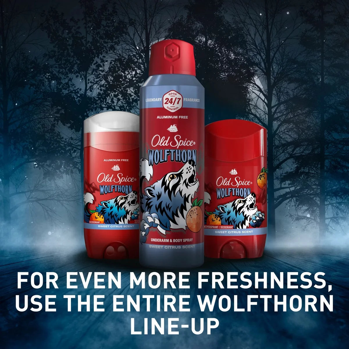 Old Spice Wolfthorn Scent Deodorant for Men - Aluminum-Free 3oz: Invisible Solid, Under Arm Application, Mature Skin
