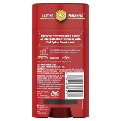 Old Spice x The Super Mario Galaxy Men’s 24/7 Lasting Freshness Aluminum-Free Deodorant - Castle Crush - 3oz