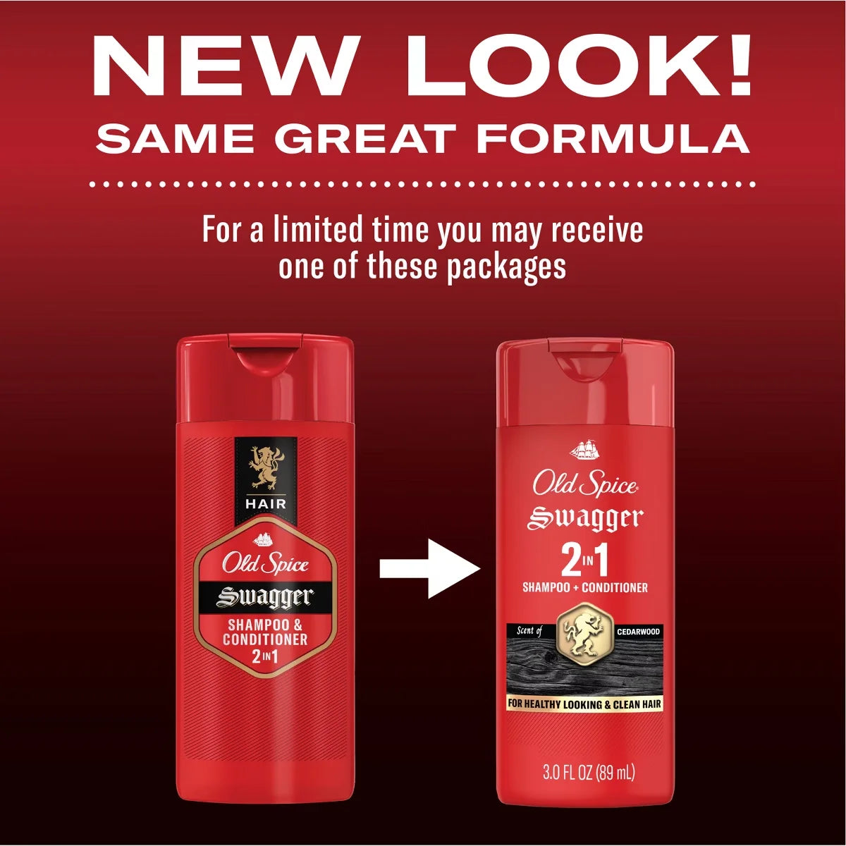 Old Spice Men's Swagger 2-in-1 Shampoo & Conditioner