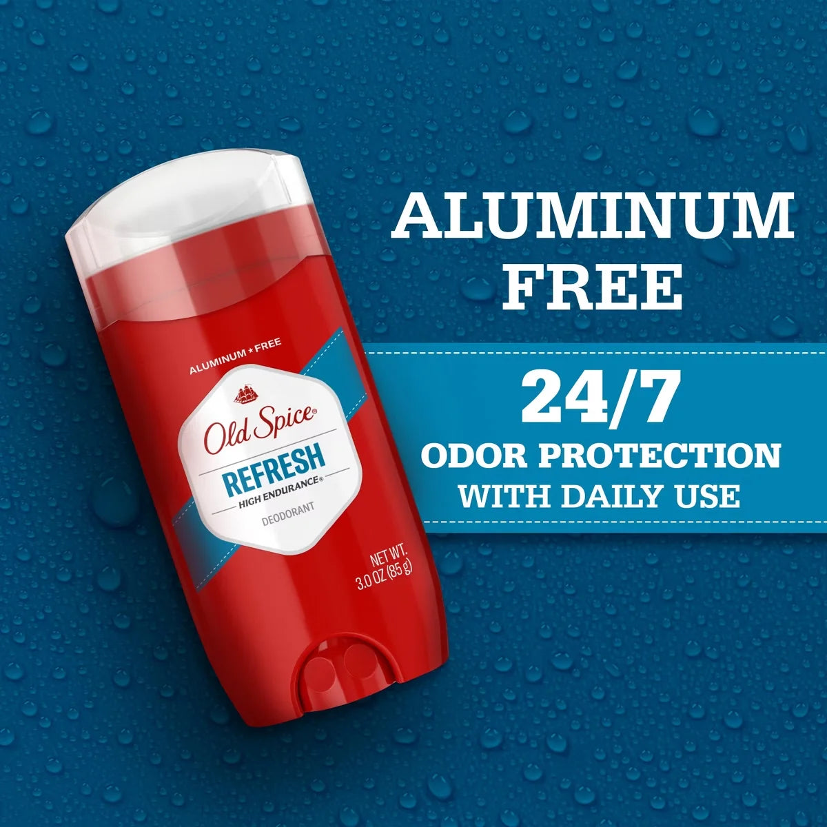 Old Spice High Endurance Deodorant for Men - Aluminum-Free 3.4oz/2pk: Under Arm, Invisible Solid, Fresh Scent, Normal Skin