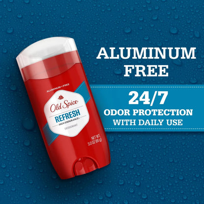 Old Spice High Endurance Deodorant for Men - Aluminum-Free 3.4oz/2pk: Under Arm, Invisible Solid, Fresh Scent, Normal Skin